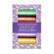 Fine Quilting Thread Pack. Everything Goes, 100% Pima Cotton, 4 x 731m spools